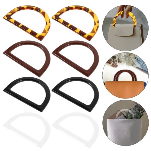 Replacement Purse Handle For Bag Accessories Women Gray 8pcs 2