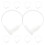 Raindrops Hearing Protection Equipment Wide Frame Plastic White 5 Sets 7