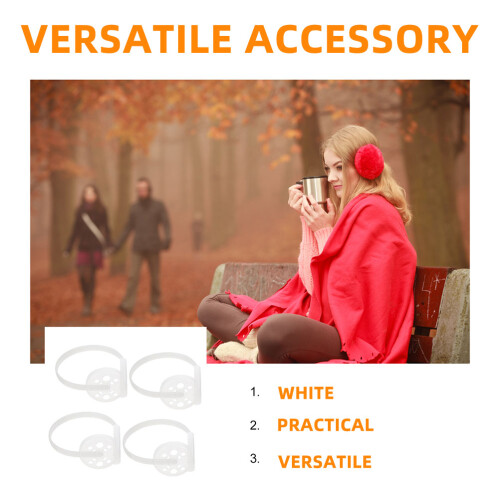 Raindrops Hearing Protection Equipment Wide Frame Plastic White 5 Sets 2