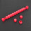 Foosball Counters Markers Red Plastic 2pcs 11.8x0.8x0.8in 6