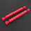 Foosball Counters Markers Red Plastic 2pcs 11.8x0.8x0.8in 7