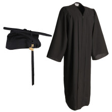 Graduation Robe Set Black Flax 1 Set