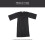 Trencher Hat Black 1 Set 11.8x43in 3