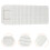 1Pc Plastic Washboard for Home Laundry White Wavy Surface 2