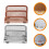 2 Pcs Letter Metal File Rack Storage Office 9.5x6x4cm 6