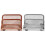 2 Pcs Letter Metal File Rack Storage Office 9.5x6x4cm 5