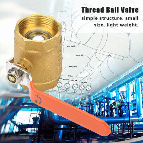 1pc DN40 1-1/2"BSP Brass Pipe Ball Valve 1.6MPa 1