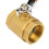 1pc DN40 1-1/2"BSP Brass Pipe Ball Valve 1.6MPa 12