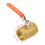 1pc DN40 1-1/2"BSP Brass Pipe Ball Valve 1.6MPa 10