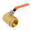 1pc DN40 1-1/2"BSP Brass Pipe Ball Valve 1.6MPa 1