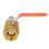 1pc DN40 1-1/2"BSP Brass Pipe Ball Valve 1.6MPa 6