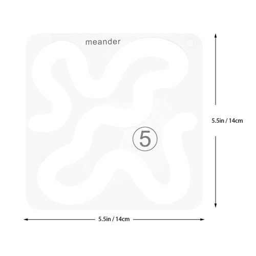 4 Pcs Quilting Tools Embroidery 缝纫模板套件 Template Sewing 1
