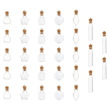 Transparent Wishing Bottles Art Decoration 30pcs