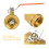 1pc DN40 1-1/2"BSP Brass Pipe Ball Valve 1.6MPa 11