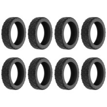 Waterproof Luggage Cover Antislip Protection Black 8pcs