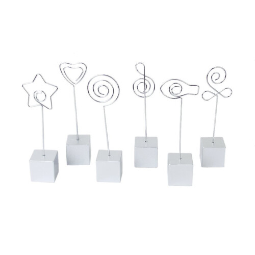 Resin Clip Desktop Holder Heart Shape Base 1