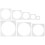 8 Pcs Drawing Painting Spraying Stencil Background Texture Stencils 5