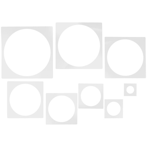 8 Pcs Drawing Painting Spraying Stencil Background Texture Stencils