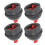 Premium 4er Set Cue Chalkhalter in Schwarz – Robustes Gummidesign 15