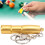 Gold Aluminium Billardqueue Tip Pricker 70x15mm mit Schlüsselanhänger 13