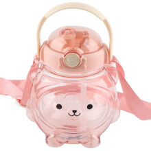 Large Water Bottle 1000ml Cartoon Bear Shape