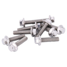 10pcs M6 Stainless Steel SS304 Hex Flange Screws