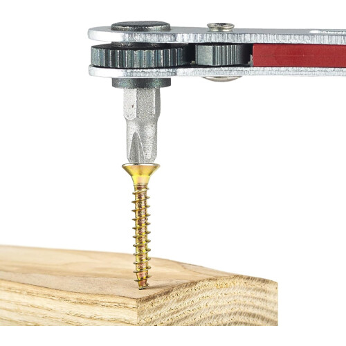 Manual Bidirectional Ratchet Screwdriver Wrench Tool, Magnetic Right Angle Flat Head, Multi-Purpose Socket Tool 1