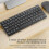 Wireless 2.4G Keyboard Mouse Set, 64 Keys, 10m Range 9