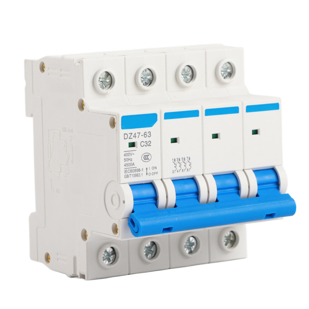 DZ47‑63 4P 32A 400V Miniature RCCB Residual