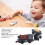 3pcs Toddler Train Set Toy Retro Electric Train 14