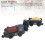 3pcs Toddler Train Set Toy Retro Electric Train 15