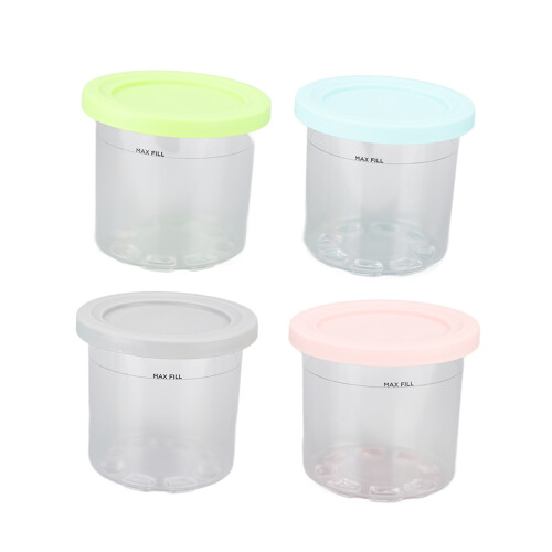 4Pcs Plastic Ice Cream Cans Replacement for Ninja 2
