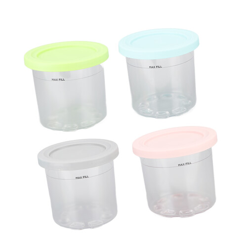 4Pcs Plastic Ice Cream Cans Replacement for Ninja 1