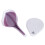 Purple ABS + AS Leaf Shape Soap Dish 14x18cm Draining Holder 15