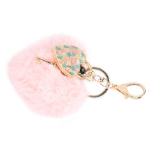 Bunter Herz Plüsch-Schlüsselanhänger für Mädchen – Perfekt als Taschenaccessoire