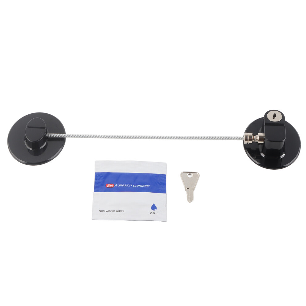 Refrigerator Lock Combination Design Strong Metal Black