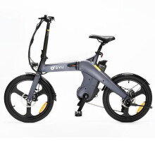 Vouwbare elektrische fiets DYU-T1 - Bereik 60 km - Afneembare batterij 10 Ah - Motor 250 W - Banden 20"