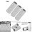10pcs M8 Long Rod Nut Hex Hexagonal Sleeve Nut 9