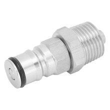 19/32‑18 Edelstahl-Kugelverschluss-Pfostenadapter 1/2 Zoll NPT 80g