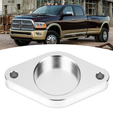 CNC-Aluminium-Turbo-Resonator-Delete-Platte für Dodge Duramax 11-16 Silber
