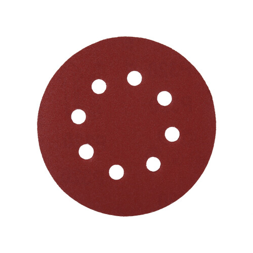125mm Grinding Discs Red Sanding Discs 8 Hole Grit 1