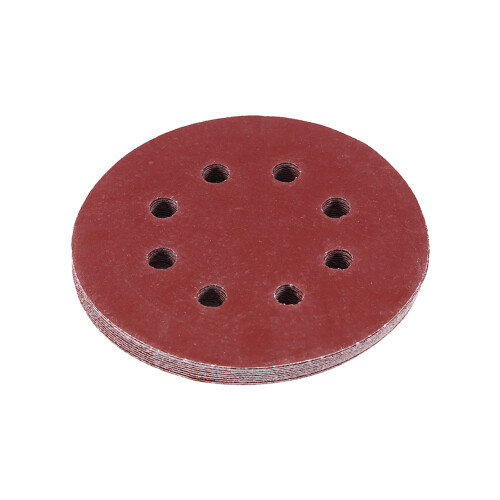 125mm Grinding Discs Red Sanding Discs 8 Hole Grit