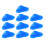 10 Pcs Blue Anti Splash Deodorizer Urinal Screen 8