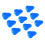10 Pcs Blue Anti Splash Deodorizer Urinal Screen 5