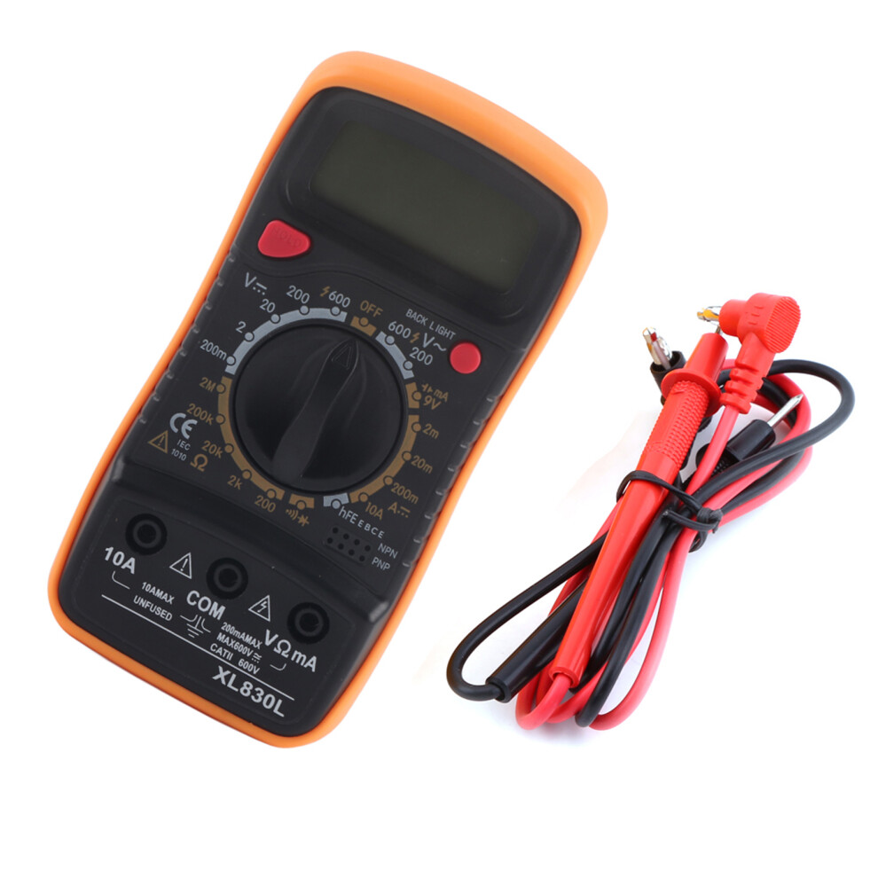 Digital LCD Multimeter AC/DC Voltmeter Resistance