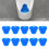 10 Pcs Blue Anti Splash Deodorizer Urinal Screen 12