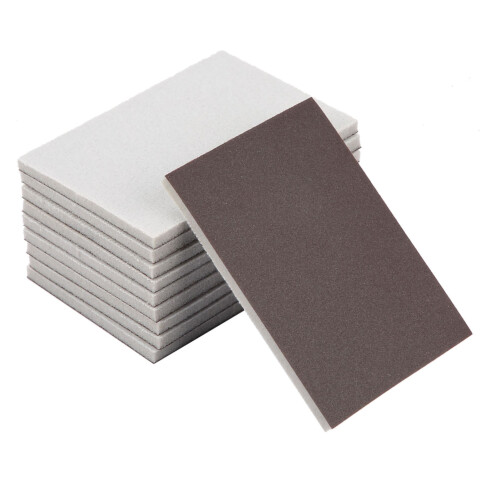 10PCS Square Sponge Sandpaper 120/180/240 Grit 1