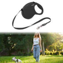 Retractable Lead for Dogs 5m, Rollable Flexible Dog Lead for Small and Medium Dogs, Ideal for Training and Walking