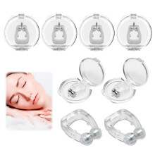 Anti-Snoring Nose Clips Pack of 8 for Sleep Apnea Relief, Adjustable, Comfortable Fit, Improve Sleep Quality