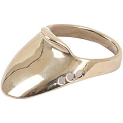 Adjustable Brass Finger Protector for Enthusiasts, Size 18, Durable, Comfortable Fit 1